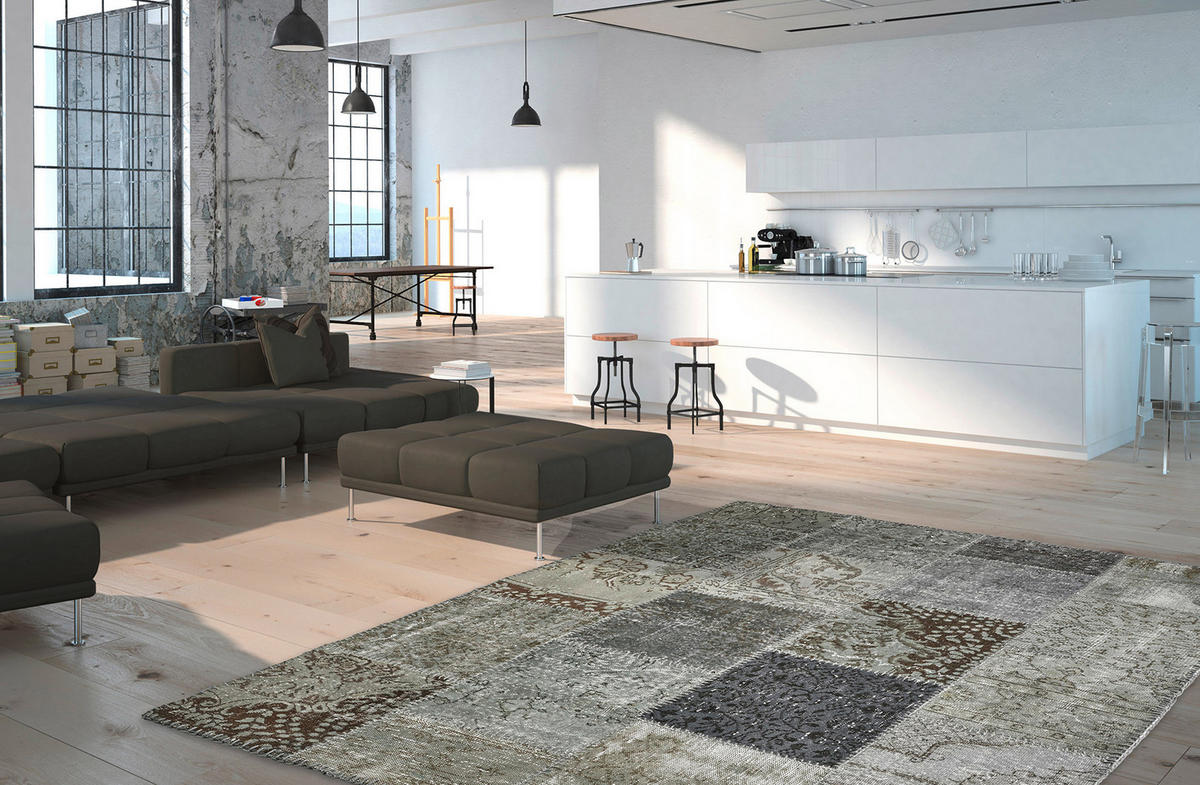 WEBTEPPICH 120/170 cm Silberfarben  - Silberfarben, Basics, Textil (120/170cm) - Obsession
