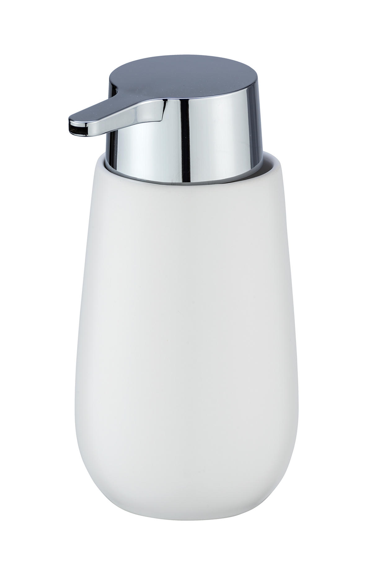TVÅLPUMP plast, keramik  - vit/kromfärg, Basics, plast/keramik (7,5/16/8cm)
