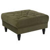 HOCKER Velours Olivgrün  - Schwarz/Olivgrün, Design, Holz/Textil (82/44/82cm) - MID.YOU