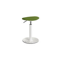 HOCKER in Metall, Kunststoff, Textil Grün, Weiß  - Weiß/Grau, KONVENTIONELL, Kunststoff/Textil (38/52-76,5/27,5cm) - Paidi