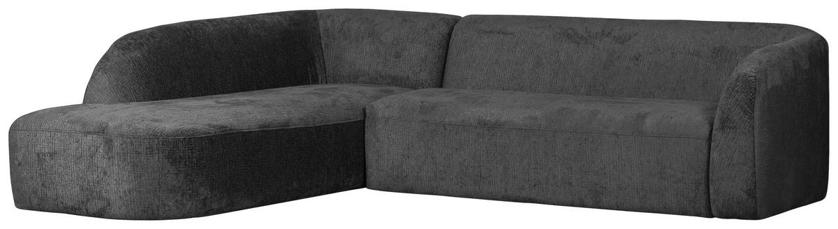ECKSOFA Sloping Anthrazit Chenille  inkl.  - Anthrazit, Design, Textil (225/274cm) - Livetastic