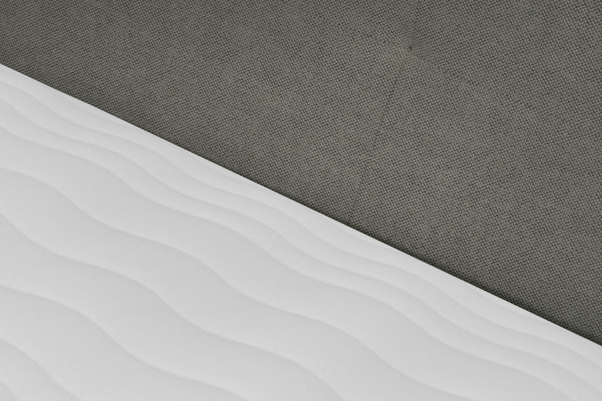 BOXBETT 120/200 cm  in Graphitfarben  - Graphitfarben/Schwarz, Konventionell, Textil (120/200cm) - P & B