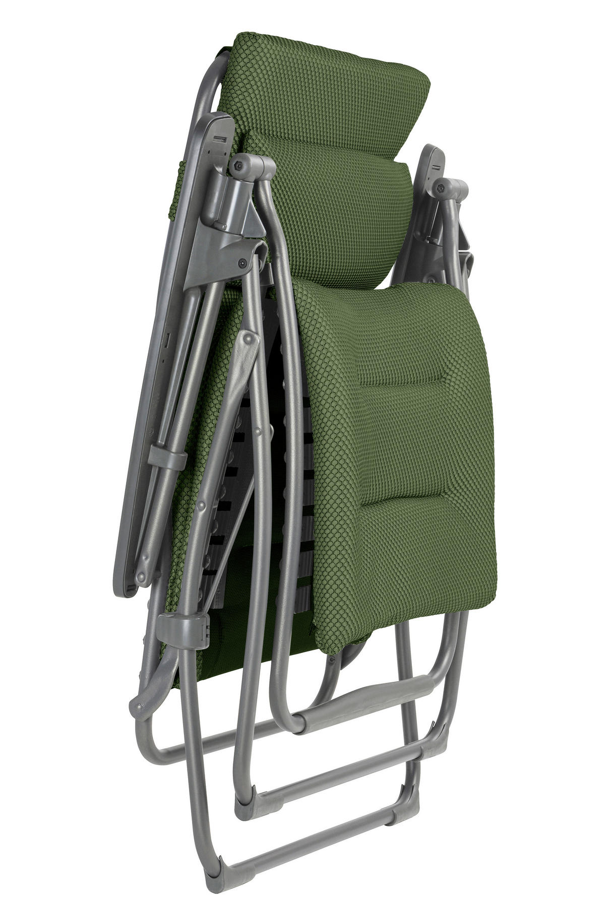 GARTEN-RELAXSESSEL Stahl  - Titanfarben/Olivgrün, Basics, Kunststoff/Textil (71/115/88cm) - Lafuma Mobilier