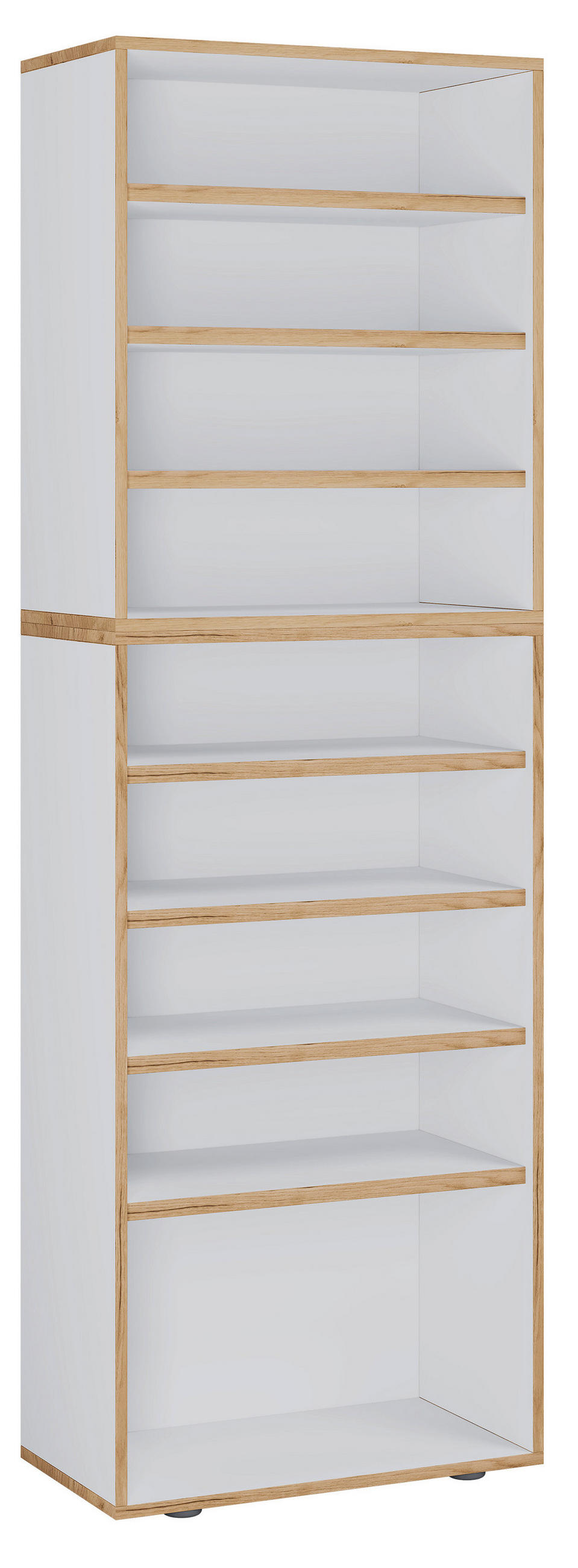 Schuhregal Salia Honigeiche/Weiß B: 60 cm