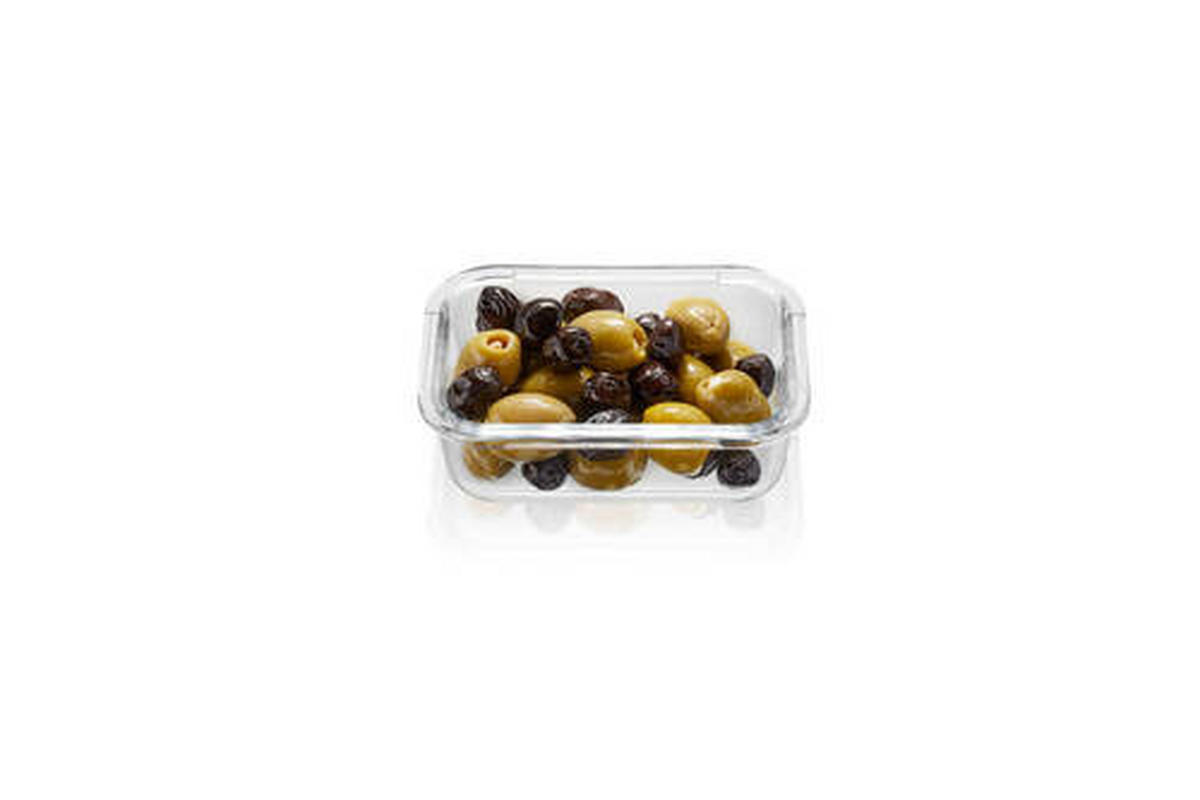 FRISCHHALTEDOSE MILO 0,4 L  - Edelstahlfarben/Transparent, KONVENTIONELL, Glas/Kunststoff (15,4/11,3/5,6cm) - Gefu