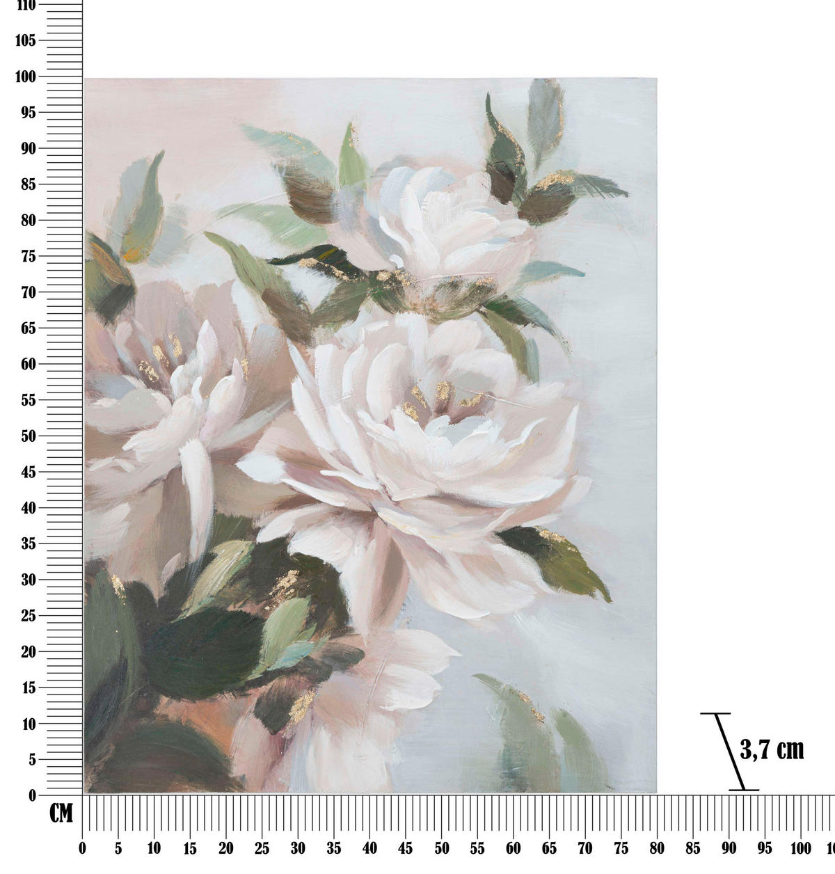 LEINWANDBILD Blumen  - Basics, Holz/Textil (100/80/3.7cm)