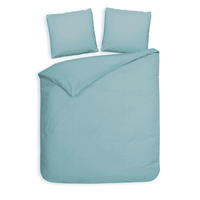 BETTWÄSCHE Punto Makosatin 200/200 cm  - Blau, Basics, Textil (200/200cm)