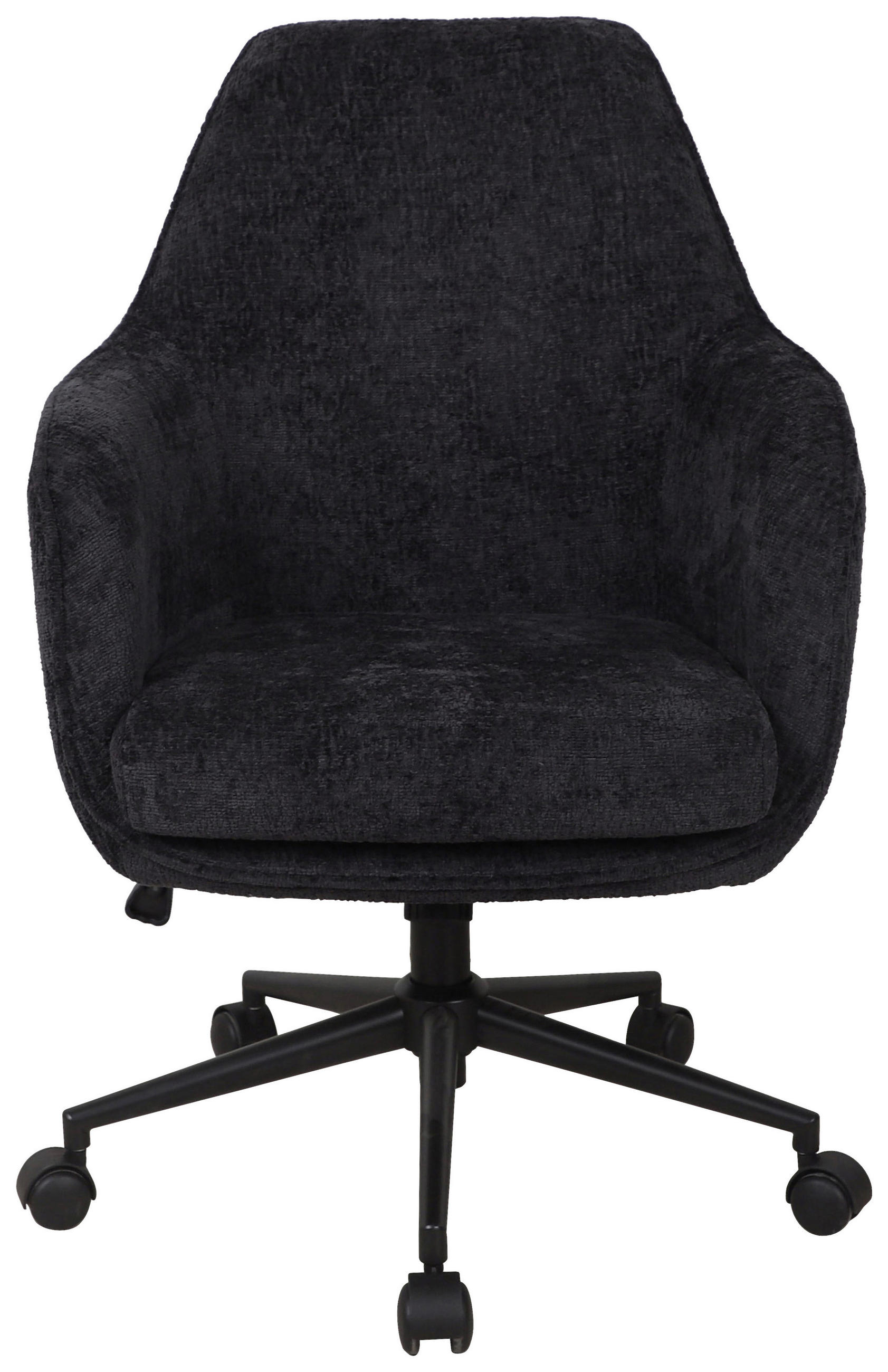 DREHSTUHL Chenille Anthrazit  - Anthrazit/Schwarz, Design, Kunststoff/Textil (63/95/71cm) - Novel