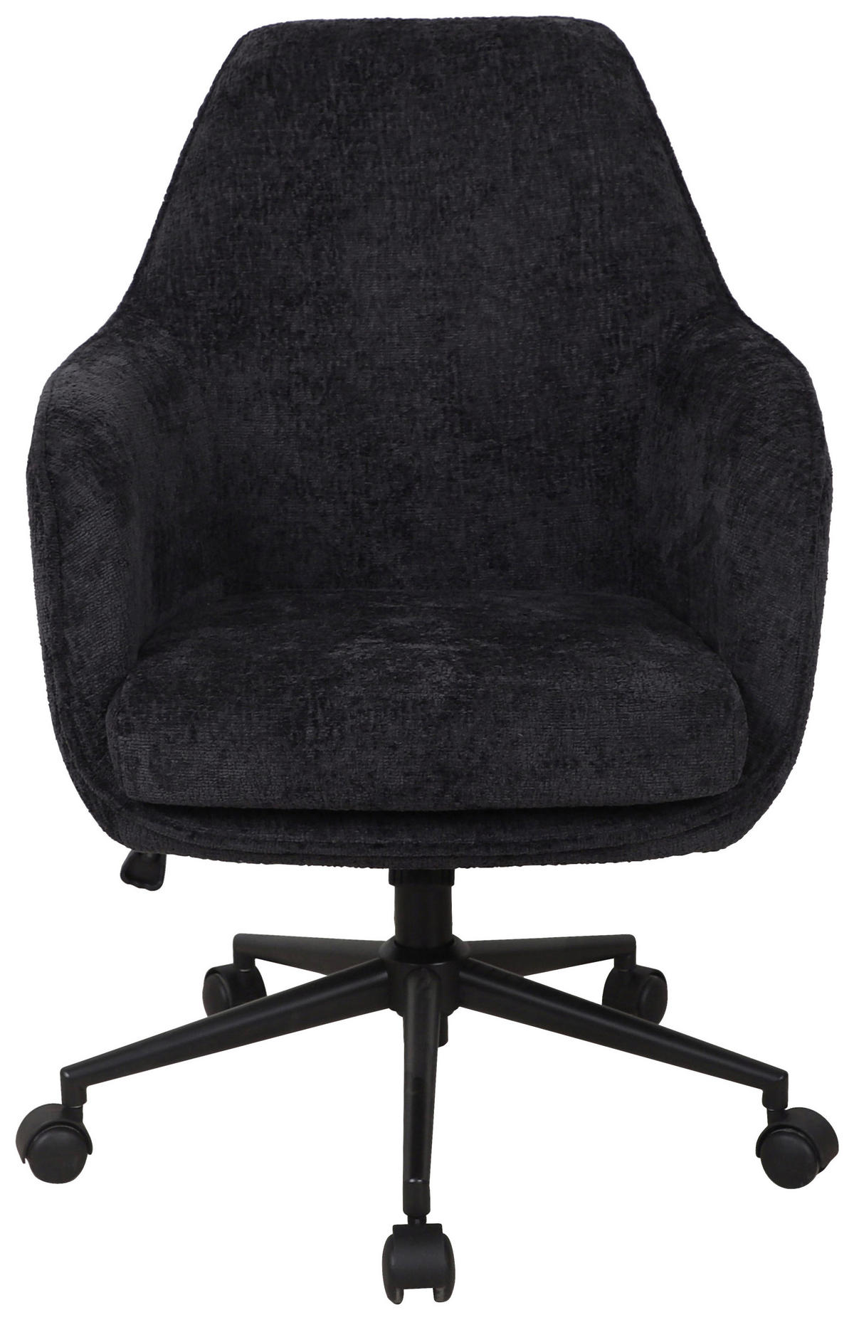VRTLJIVI STOL kovina, umetna masa, tekstil antracit  - črna/antracit, Design, kovina/umetna masa (63/95/71cm) - Novel