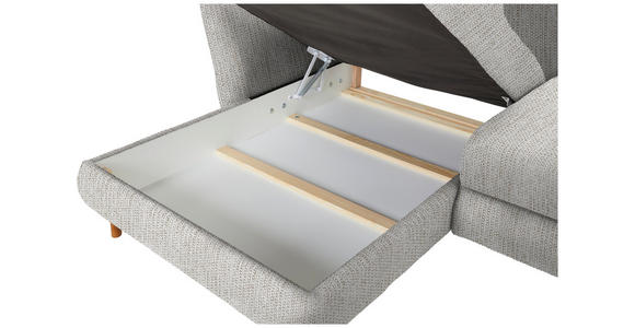 ECKSOFA in Webstoff Beige 284/162 cm - Eichefarben/Beige, KONVENTIONELL, Holz/Textil (284/162cm) - Carryhome