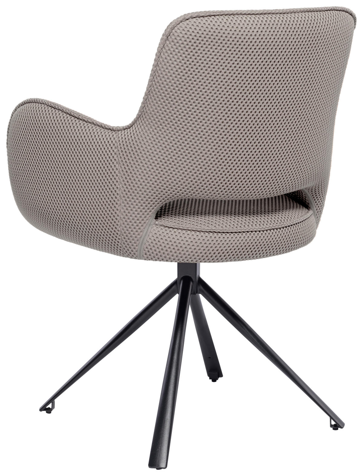 ARMLEHNSTUHL  in Eisen Netz  - Schwarz/Grau, Design, Textil/Metall (60/86/62cm) - Novel