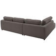 ECKSOFA  in Chenille Dunkelbraun  224/307 cm  - Dunkelbraun/Schwarz, KONVENTIONELL, Kunststoff/Textil (224/307cm) - Hom`in