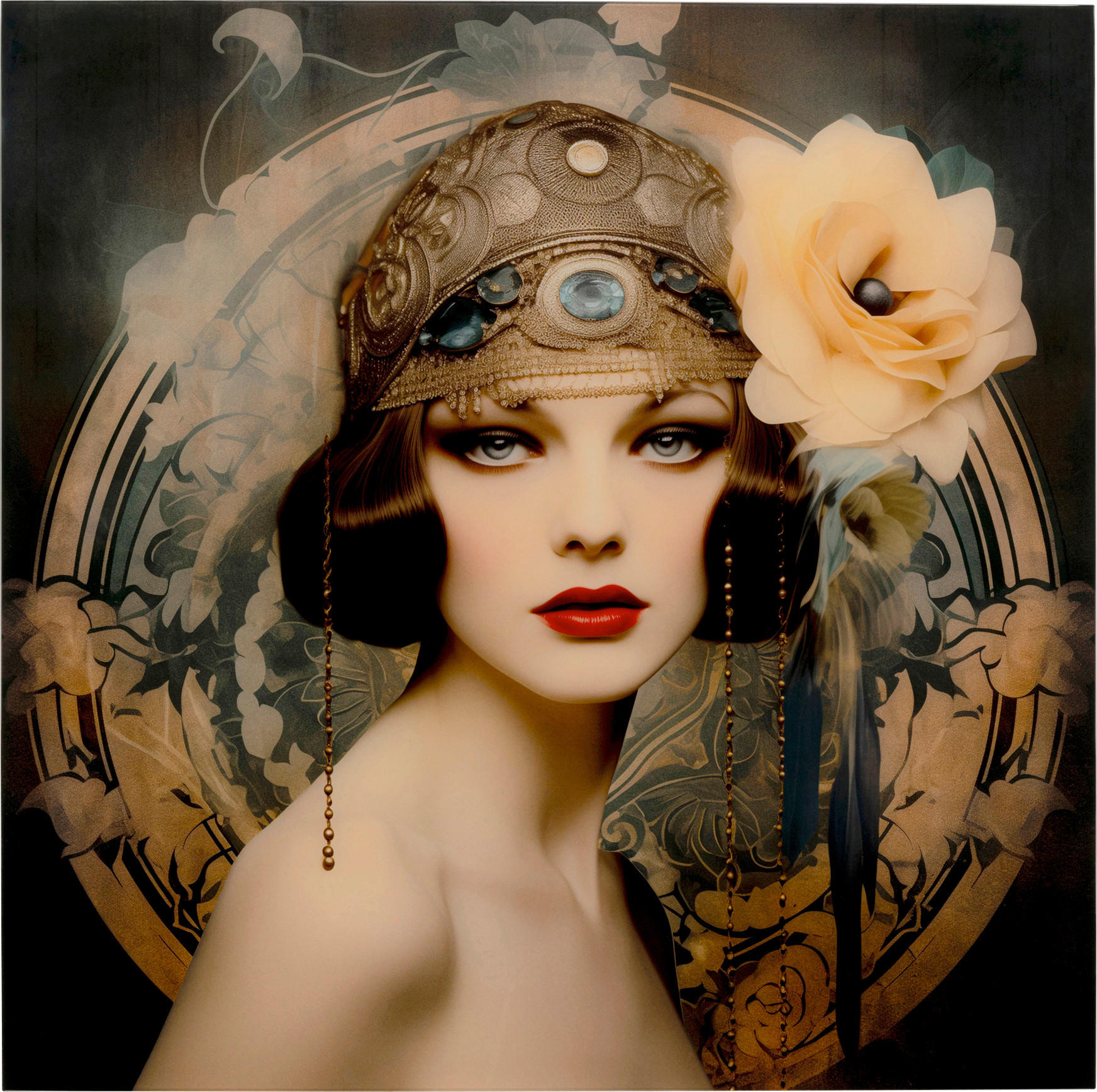 Kare-Design Bild Mehrfarbig 100x100 cm