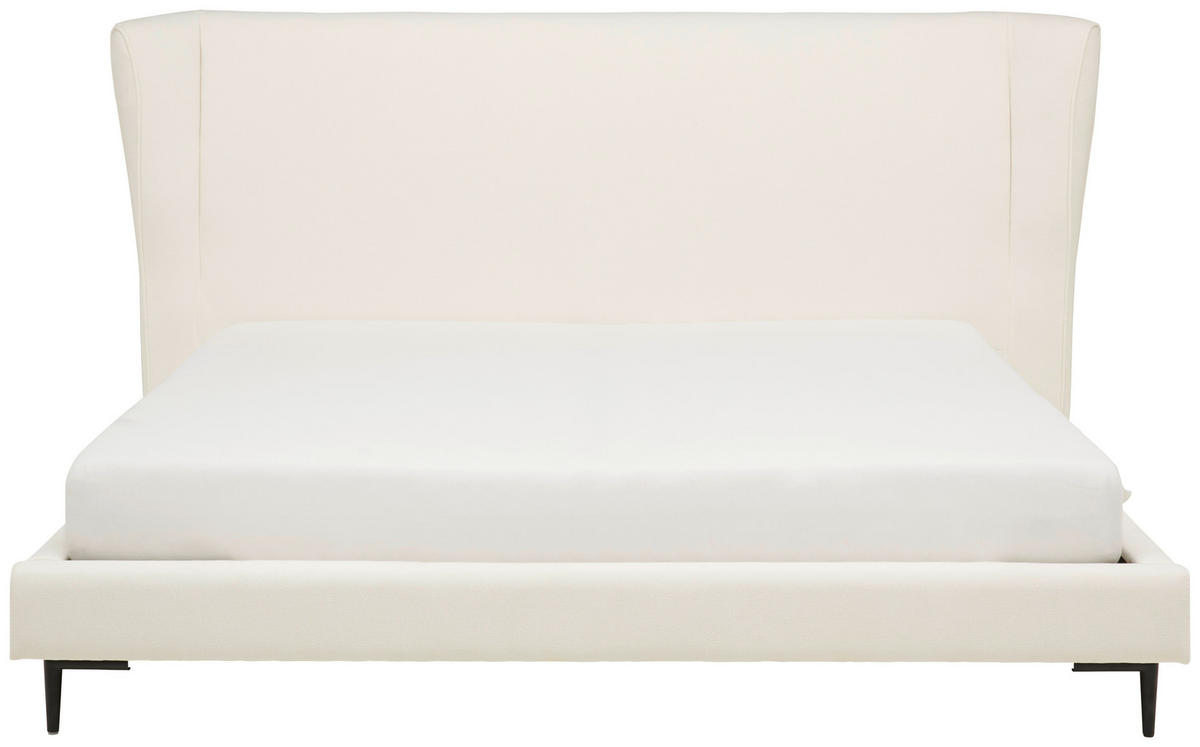 TAPECIRANI KREVET   180/200 cm   bijela  - bijela/crna, Moderno, drvo/metal (180/200cm) - Livetastic