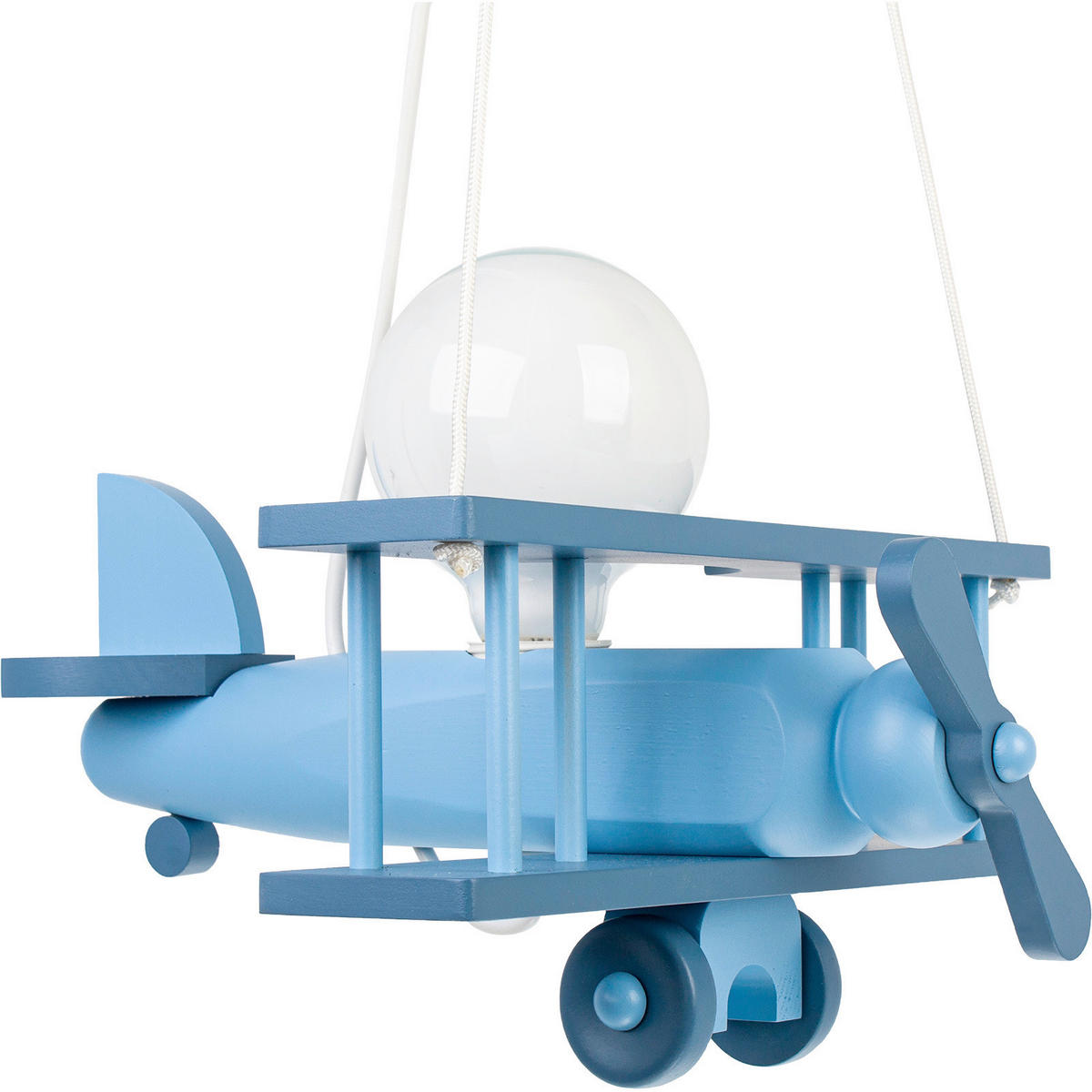 ZÁVESNÉ SVIETIDLO DO DET. IZB, 29/31/75 cm - modrá, Konventionell, drevo (29/31/75cm)