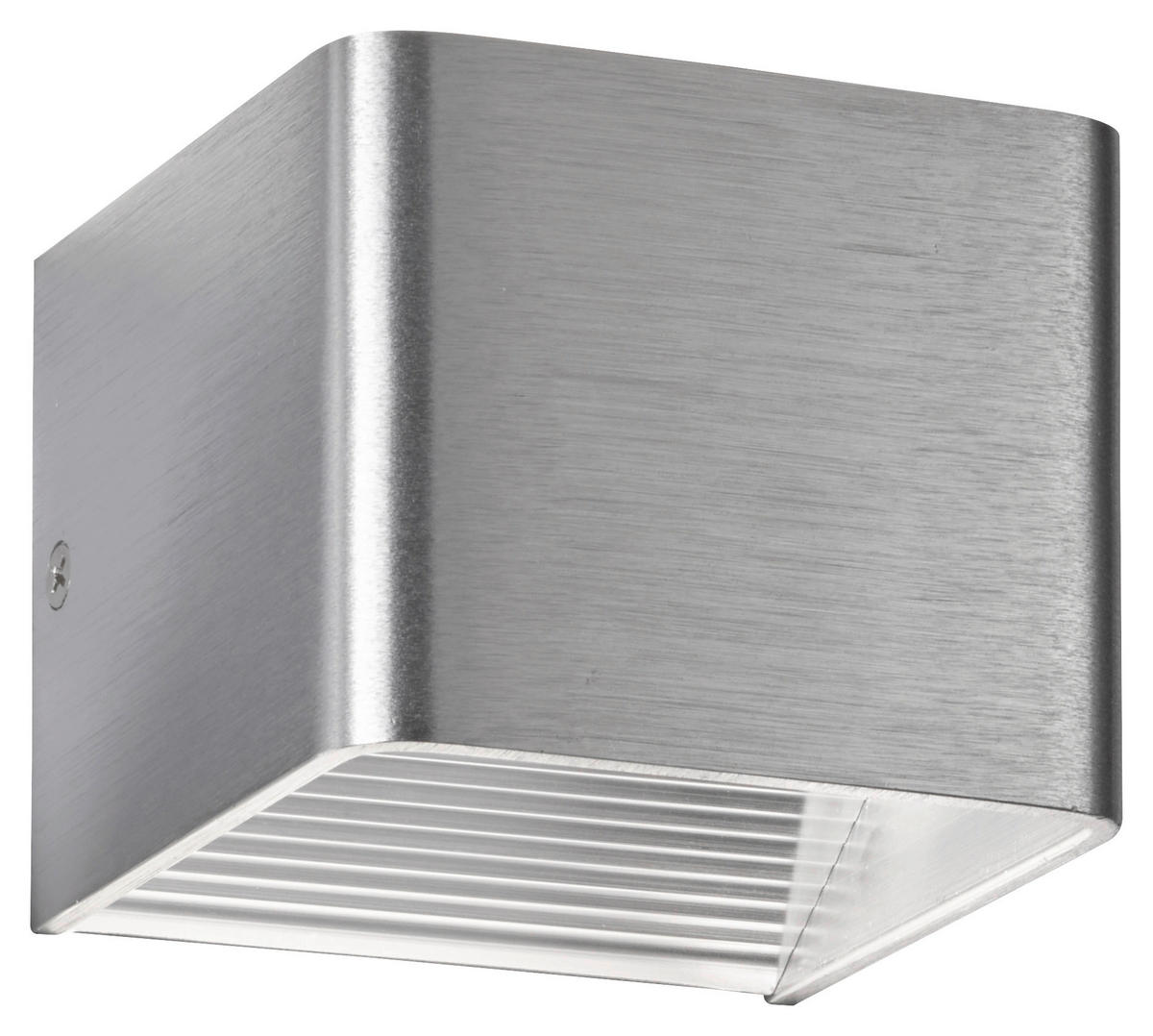 LED-WANDLEUCHTE Dan 10/10/10 cm   - Alufarben, Design, Metall (10/10/10cm) - Fischer & Honsel