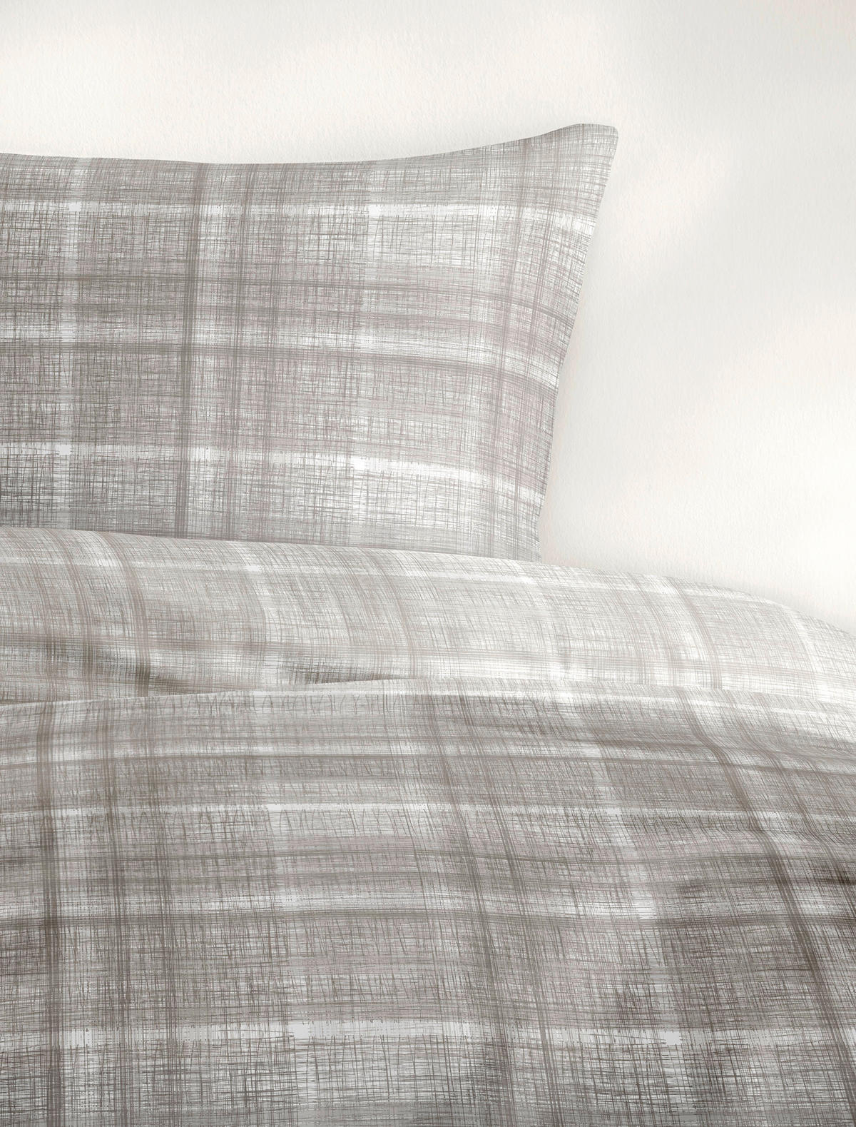 BETTWÄSCHE 2-teilig Biber 135/200 cm  - Naturfarben, Design, Textil (135/200cm) - Bierbaum