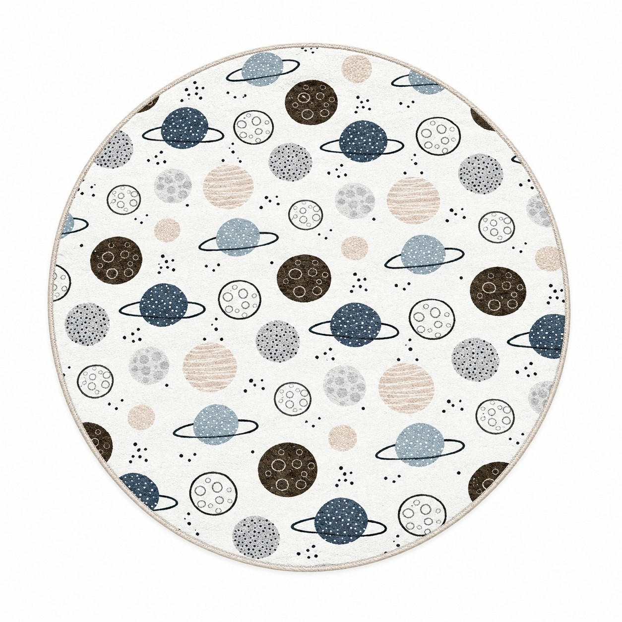 KINDERTEPPICH  Wohnzimmer 180/180 cm Multicolor rund  - Multicolor, Basics, Textil (180/180cm)