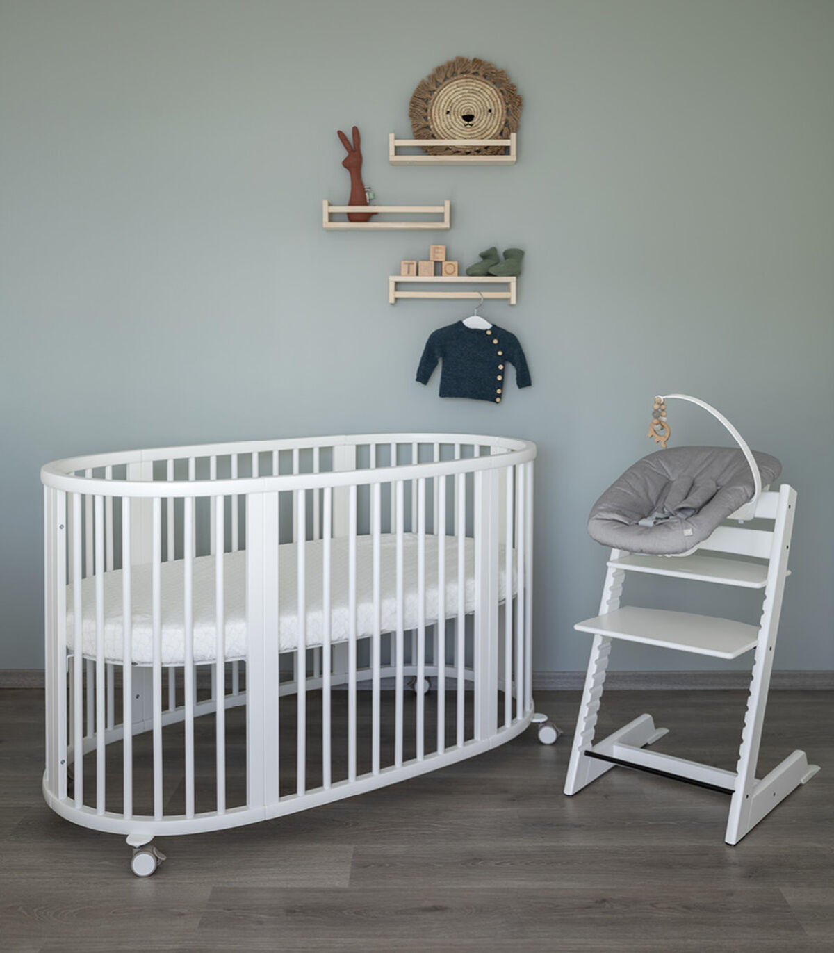 GITTERBETT Sleepi V3  141/74/78 cm   - Weiß, Basics, Holz (141/74/78cm) - Stokke