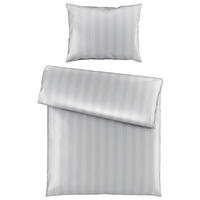 POSTEĽNÁ BIELIZEŇ satén strieborná 140/200 cm - strieborná, textil (140/200cm) - Dieter Knoll