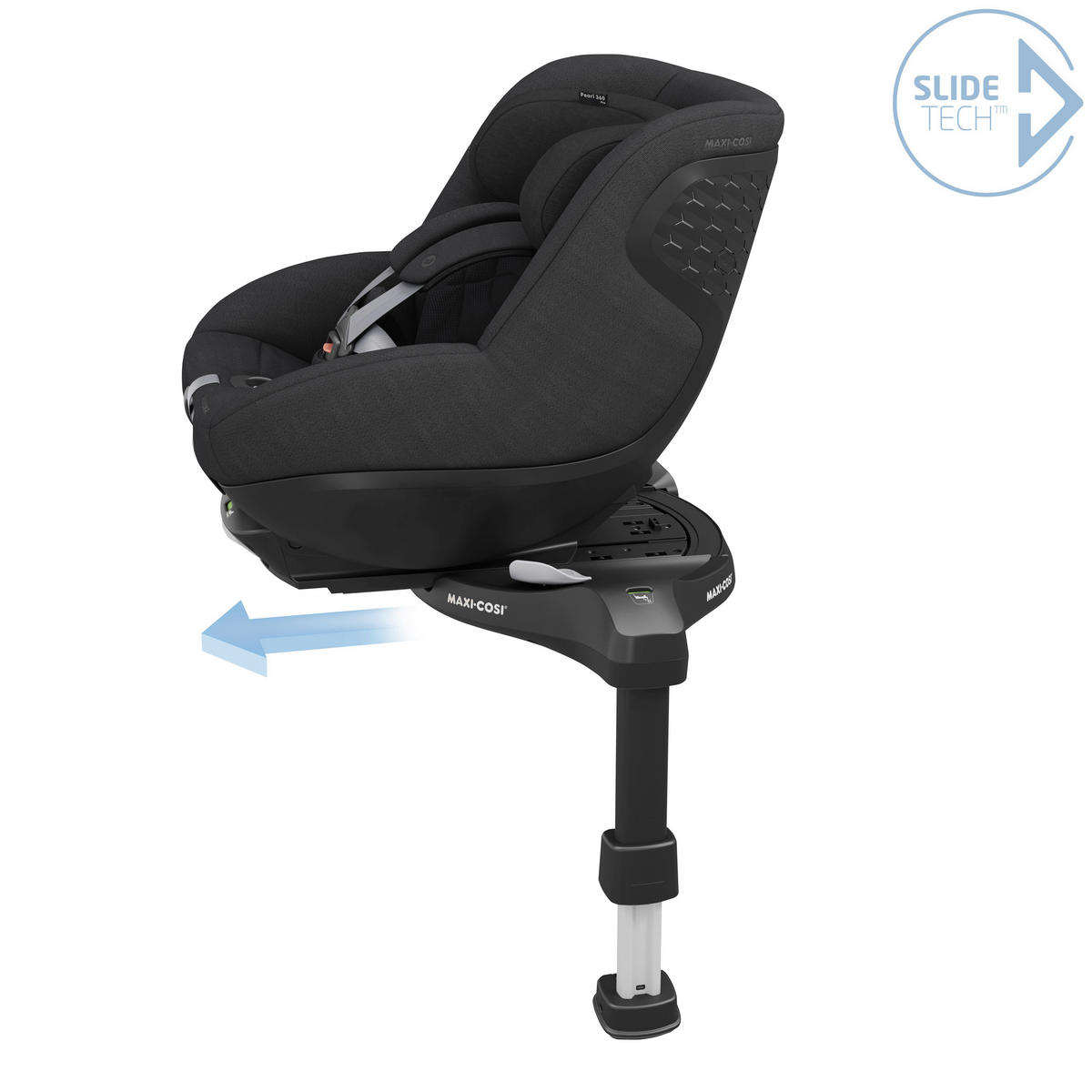 BAKÅTVÄND BILBARNSTOL PEARL 360 PRO  - svart, Basics, metall/textil (43,2/49,6/71,4cm) - Maxi Cosi Pro