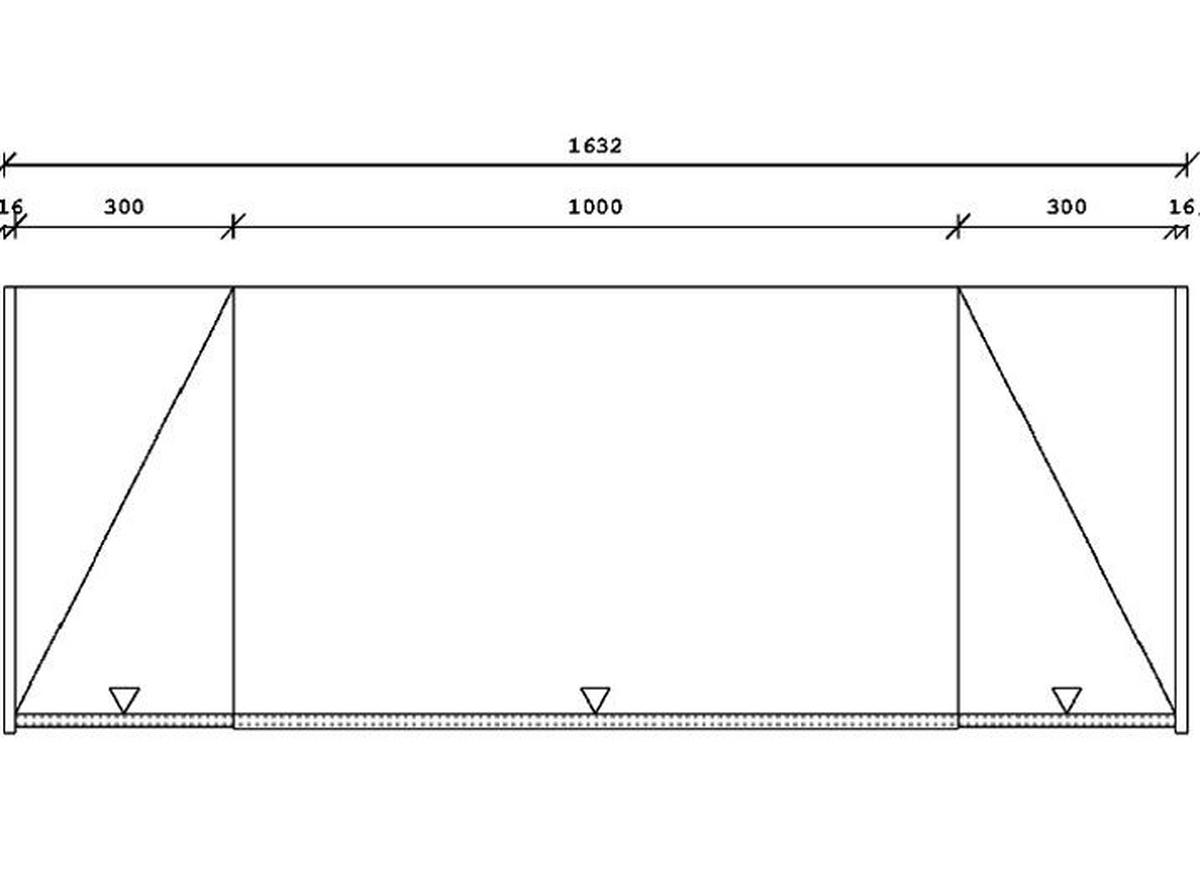 SCHRANKKÜCHE IP 2200 163,2 cm  in Weiß, Eichefarben  - Eichefarben/Schwarz, Basics, Holzwerkstoff/Metall (163,2cm) - Impuls