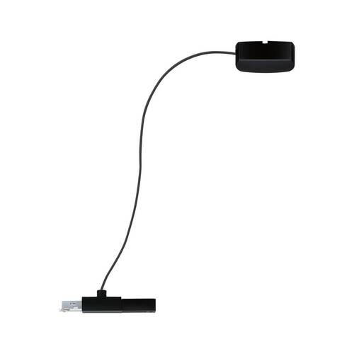 SCHIENENSYSTEM-EINSPEISER URail 70 cm   - Schwarz, Basics, Kunststoff/Metall (70cm) - Paulmann