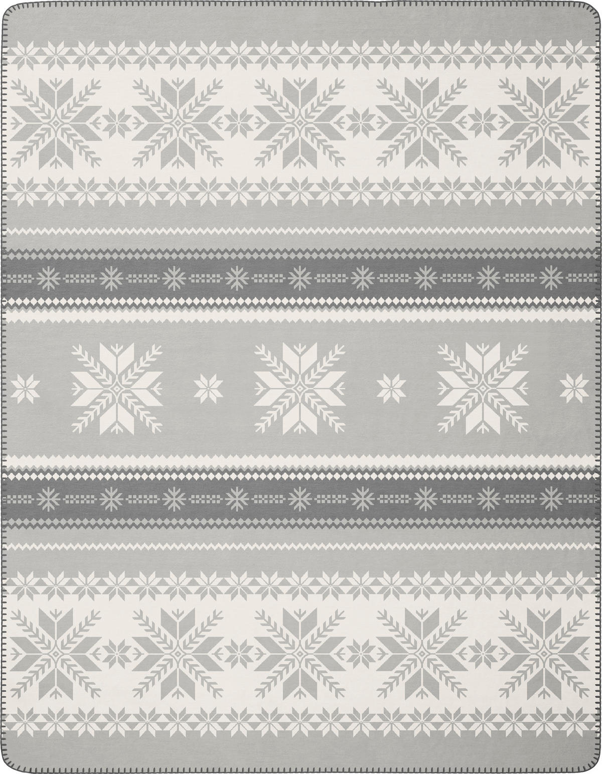 ODEJA 150/200 cm svetlo siva  - svetlo siva, Basics, umetna masa/tekstil (150/200cm)
