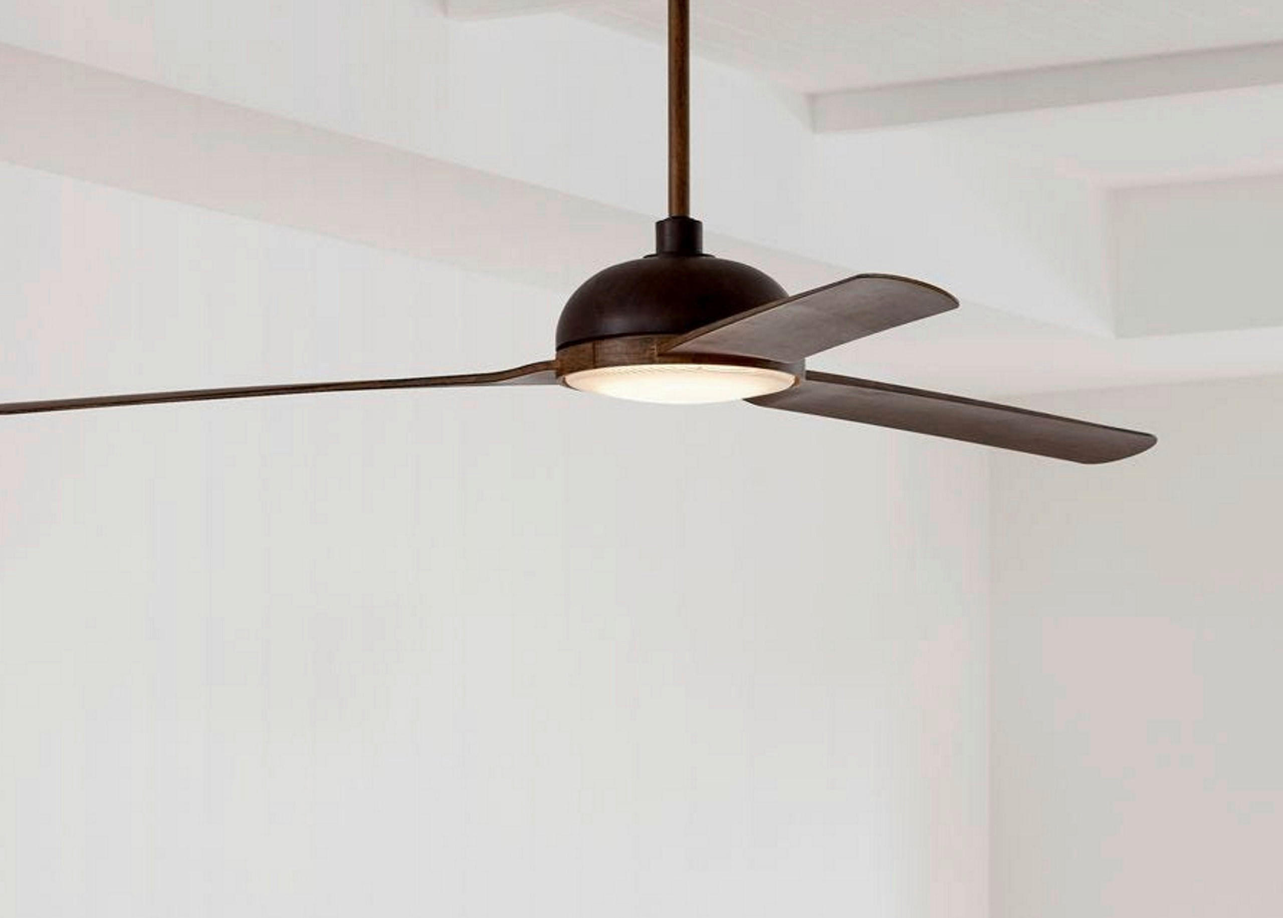 DECKENVENTILATOR 142 cm  - Buchefarben/Braun, Trend, Kunststoff/Metall (142cm) - P & B
