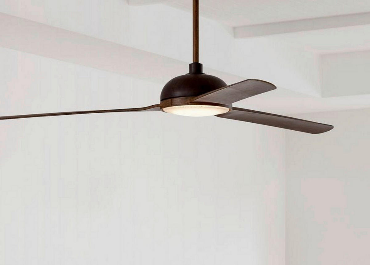 DECKENVENTILATOR - Buchefarben/Braun, Trend, Kunststoff/Metall (142cm) - P & B