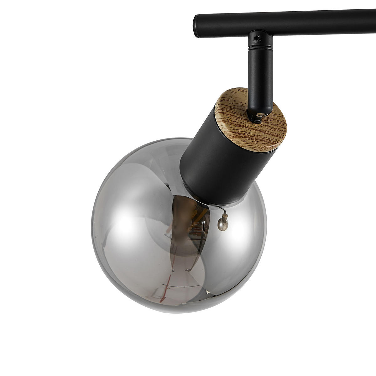 STRAHLER - Eschefarben/Schwarz, Basics, Glas/Metall (45/10/18,5cm) - Novel