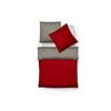 WENDEBETTWÄSCHE Lech Flanell 155/200 cm  - Anthrazit/Rot, Design, Textil (155/200cm) - Fleuresse