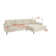 ECKSOFA Dunkelgrün Cord  - Dunkelgrün/Schwarz, KONVENTIONELL, Textil/Metall (276/173cm) - Carryhome