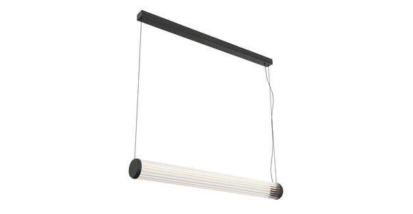 LED-HÄNGELEUCHTE Kaleido 103/10/164 cm - Transparent/Schwarz, Design, Glas/Metall (103/10/164cm) - Dieter Knoll