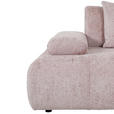 SCHLAFSOFA Chenille Rosa  - Schwarz/Rosa, KONVENTIONELL, Kunststoff/Textil (235-255/80/116-138cm) - Carryhome