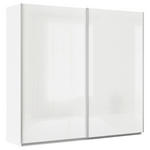 SCHWEBETÜRENSCHRANK  in Weiß  - Alufarben/Weiß, KONVENTIONELL, Holzwerkstoff/Metall (225/210/62cm) - Xora