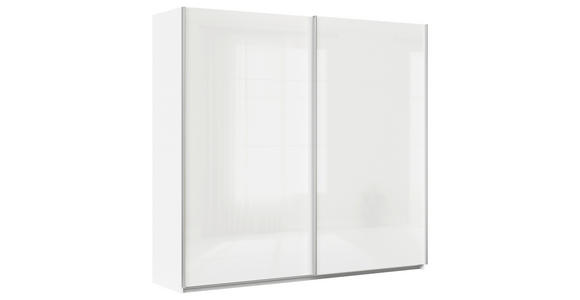 SCHWEBETÜRENSCHRANK  in Weiß  - Alufarben/Weiß, KONVENTIONELL, Holzwerkstoff/Metall (225/229/62cm) - Xora