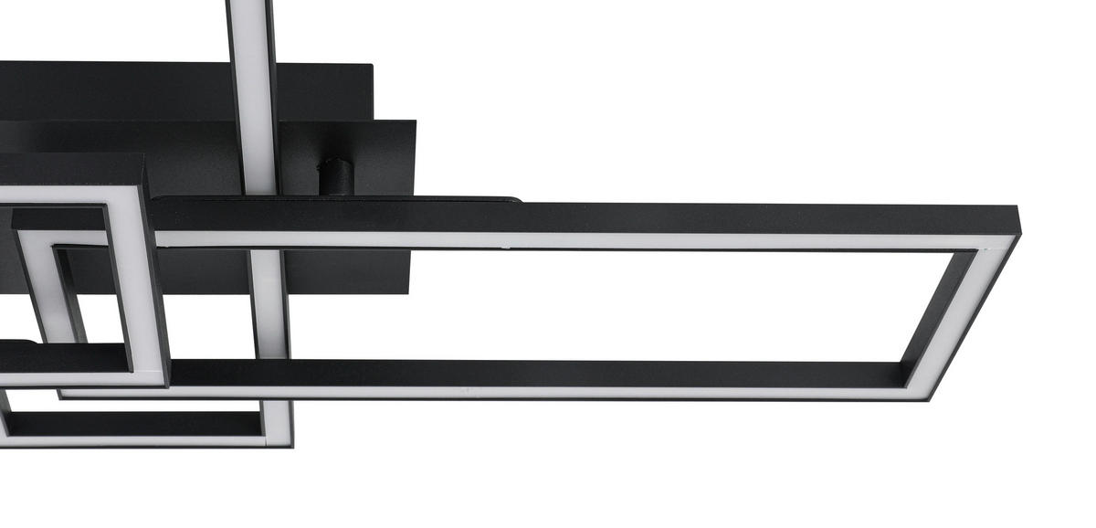 LED SVJETILJKA STROPNA  - bijela/crna, Trend, metal/plastika (62/34/8,7cm) - Novel