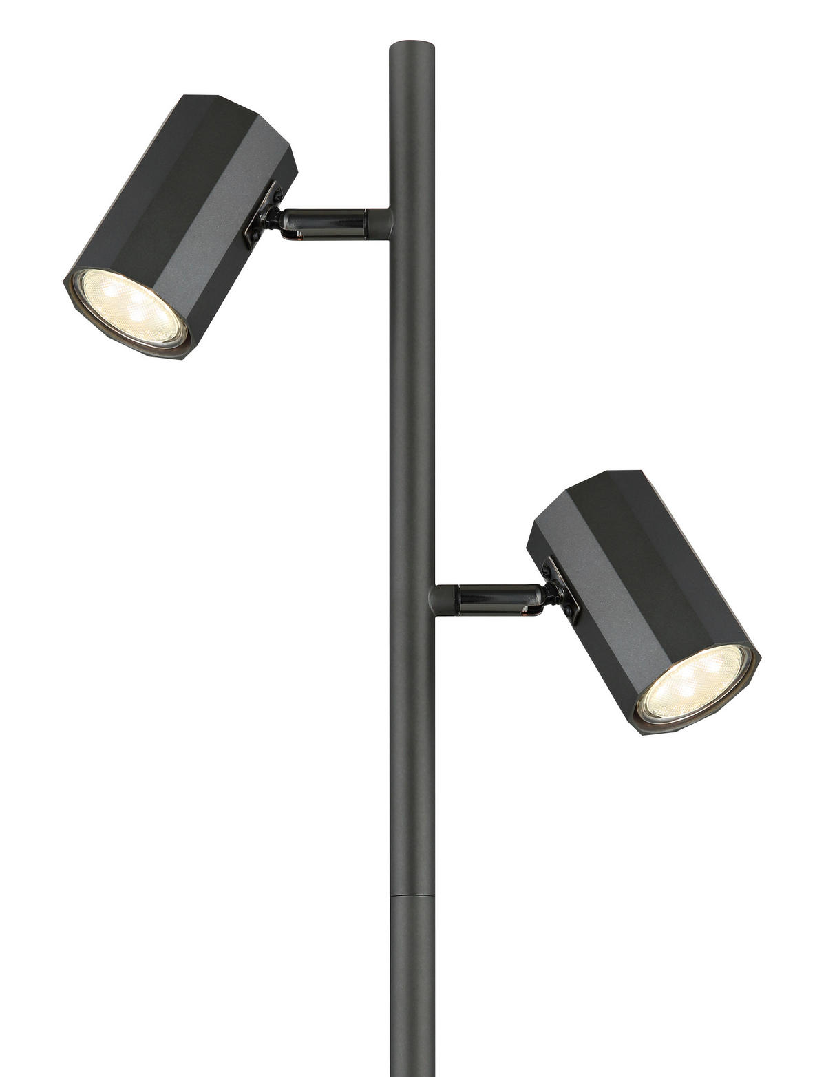 LAMPADAR - gri, Design, metal (27/22/158cm) - Globo