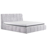 KÁRPITOZOTT ÁGY 180/200 cm  szürke  - fekete/antracit, Basics, faalapú anyag/textil (180/200cm) - Carryhome
