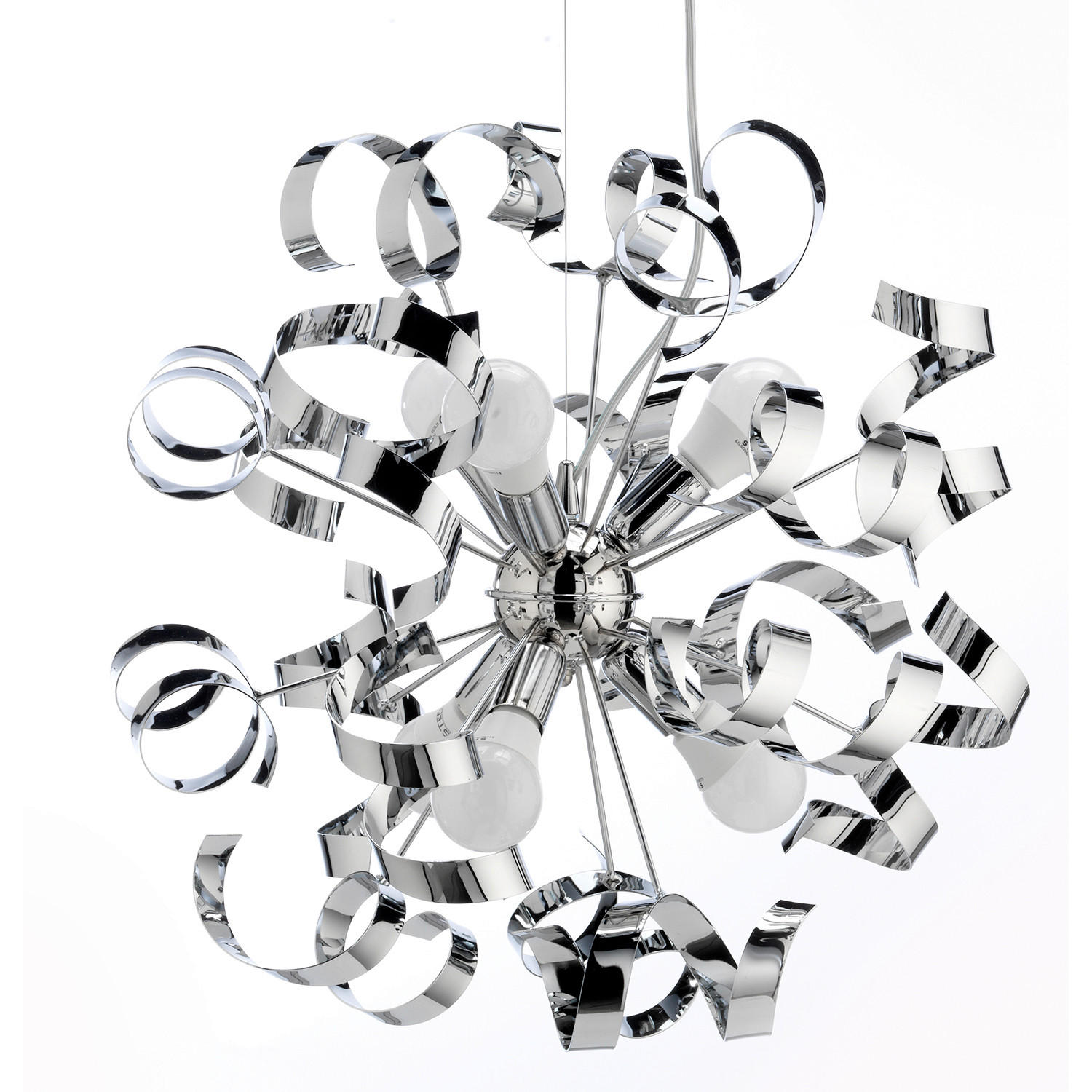 HÄNGELEUCHTE 50/150 cm   - Chromfarben, Design, Metall (50/150cm)