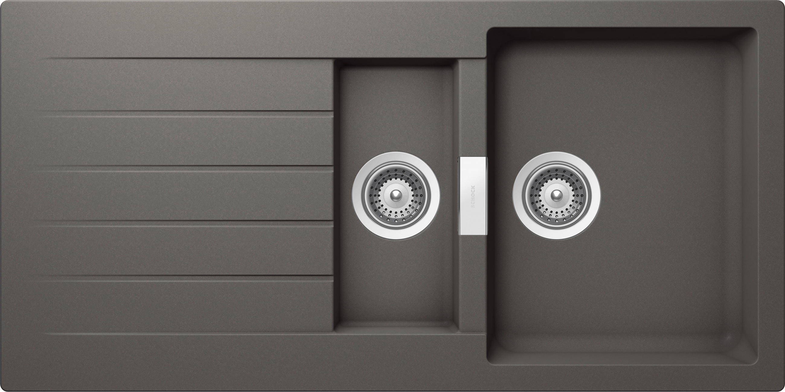 SPÜLE SIGD150ASIL  - Grau, Basics, Stein (100/50cm) - Schock