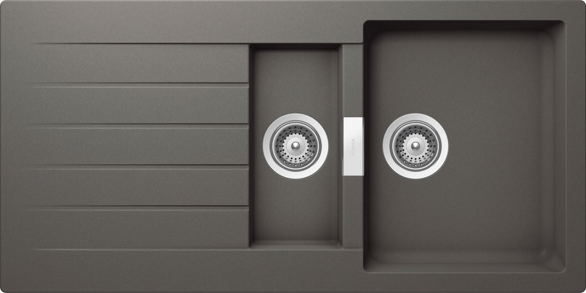 SPÜLE SIGD150ASIL  - Grau, Basics, Stein (100/50cm) - Schock
