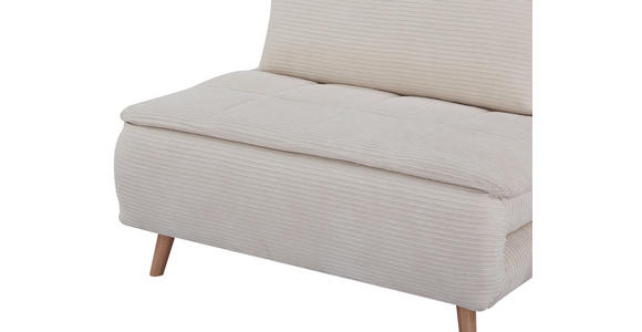 SCHLAFSOFA Cord Beige  - Beige/Naturfarben, Design, Holz/Textil (105/80/90cm) - Carryhome