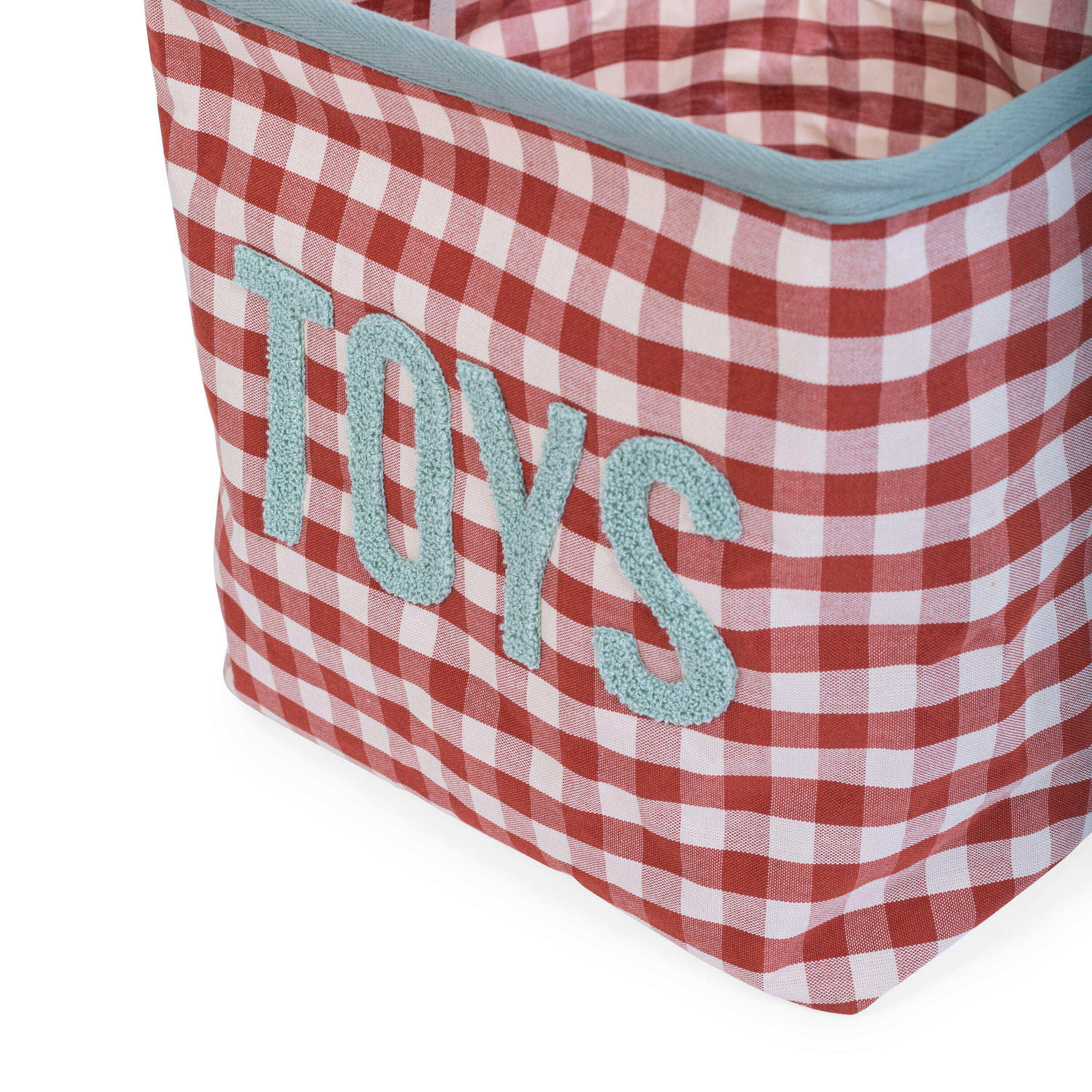 AUFBEWAHRUNGSBOX Vichy korb Terracotta  - Terracotta, KONVENTIONELL, Textil (30/30/30cm) - Childhome