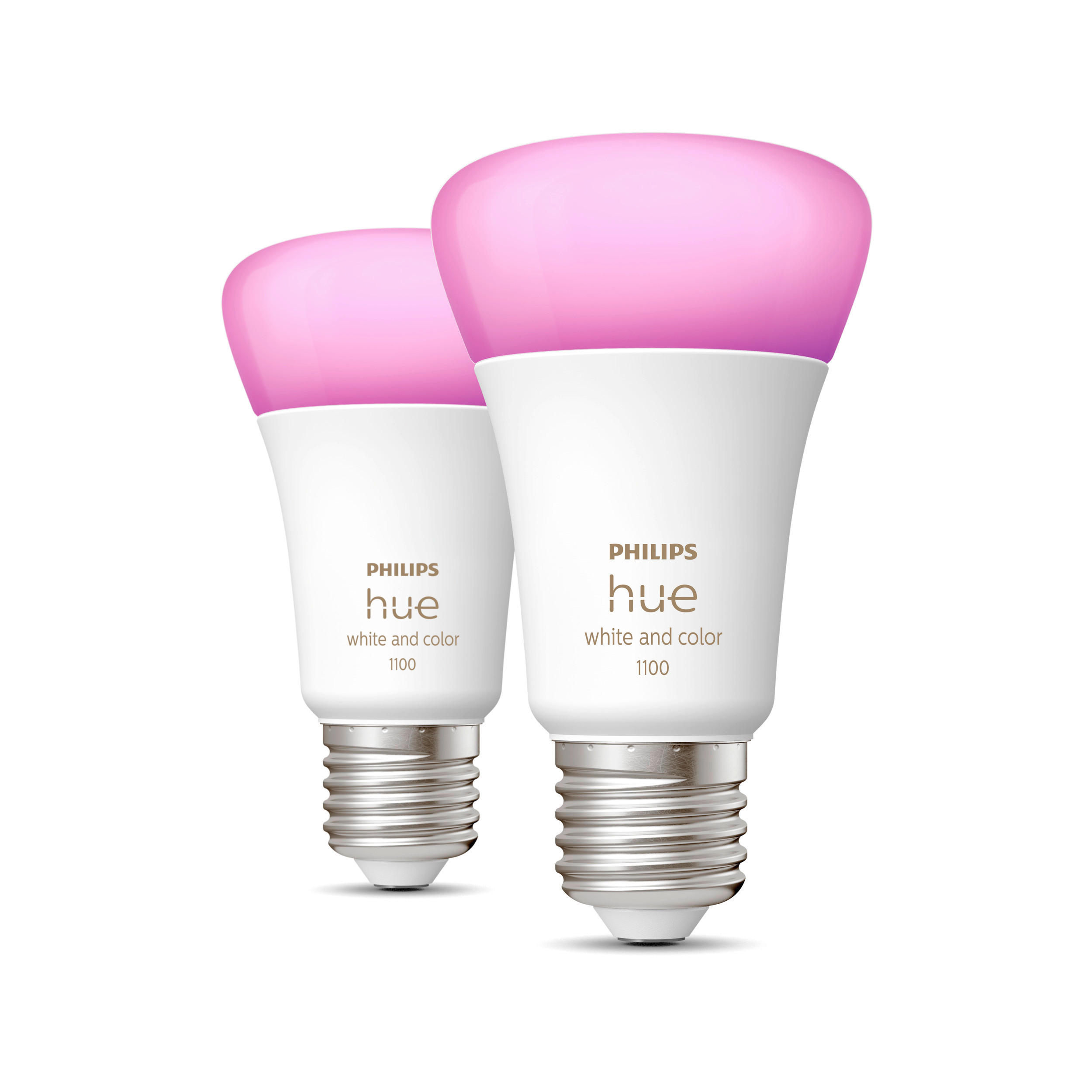 LED-LEUCHTMITTEL   E27 2 Stück  - Weiß, Basics, Kunststoff (6,1/11cm) - Philips HUE