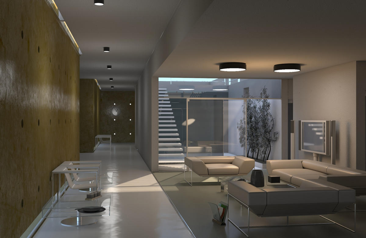 LED-DECKENLEUCHTE 15/15/10 cm   - Grau, Design, Kunststoff (15/15/10cm) - P & B