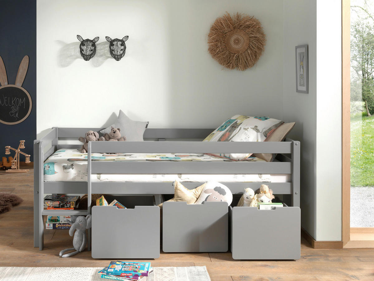 HOCHBETT 90/200 cm Grau Grau  - Grau, MODERN, Holz/Holzwerkstoff (90/200cm) - MID.YOU
