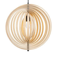 PENDELLAMPA 50/62,5 cm  - beige/svart, Modern, metall/trä (50/62,5cm) - MAYTONI