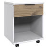 ROLLCONTAINER 52/40/38 cm  - Weiss/Eichefarben, Design, Holzwerkstoff/Kunststoff (52/40/38cm) - Boxxx